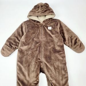 Just One You Brown Moose Snowsuit 9 Months 17-21lb